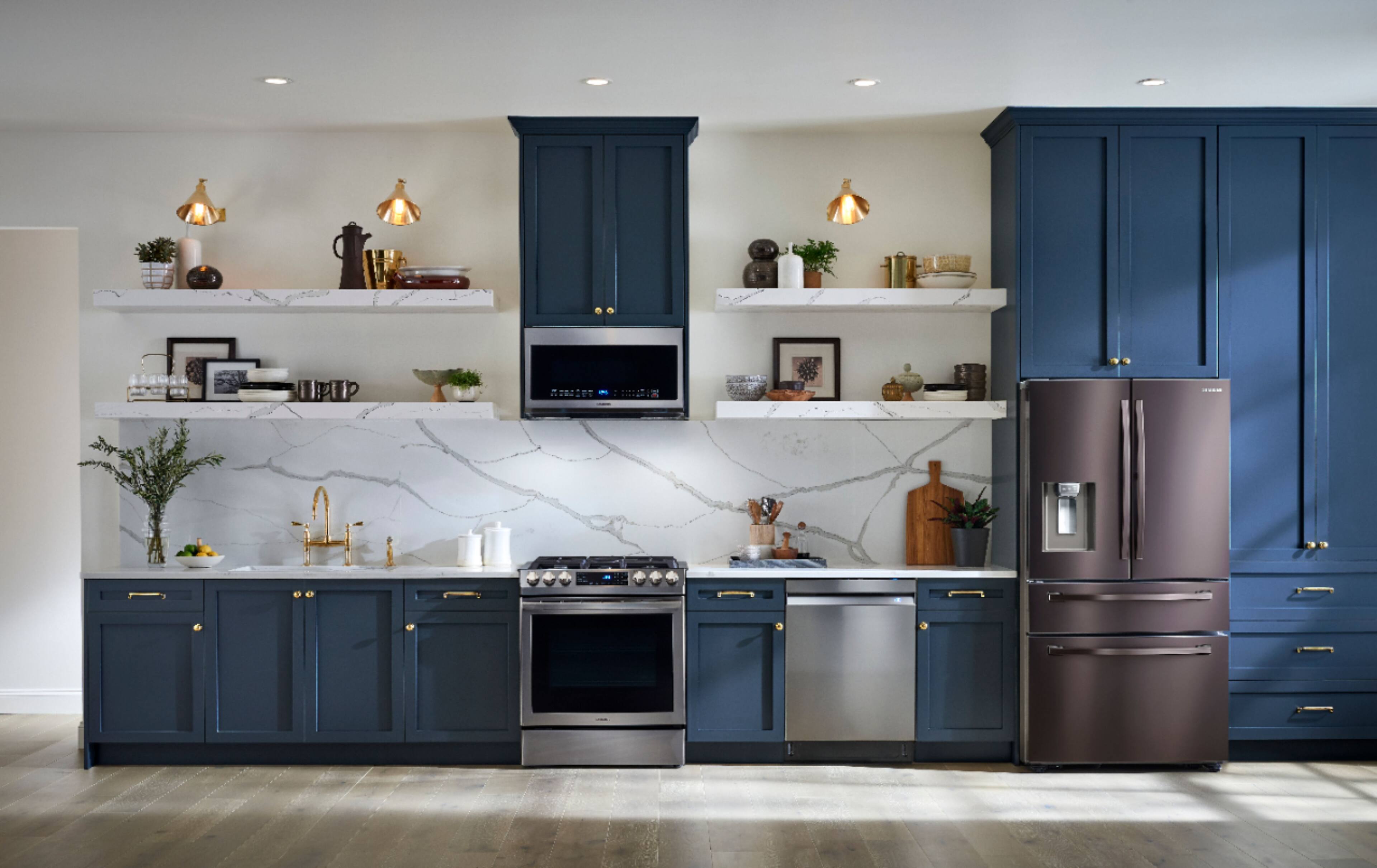 Alt View 31. Samsung - AutoRelease Dry Smart Built-In Stainless Steel Tub Dishwasher with 3rd Rack, Linear Wash, 39dBA - Stainless steel.