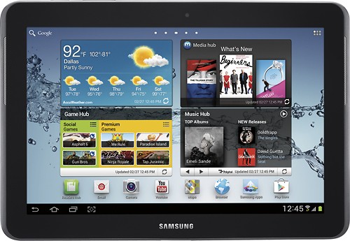  Samsung - Galaxy Tab 2 10.1 with 16GB Memory - Titanium Silver