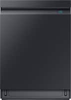 Samsung - Linear Wash 24" Top Control Fingerprint Resistant Built-In Dishwasher with Stainless Steel Tub - Black stainless steel - Front_Zoom