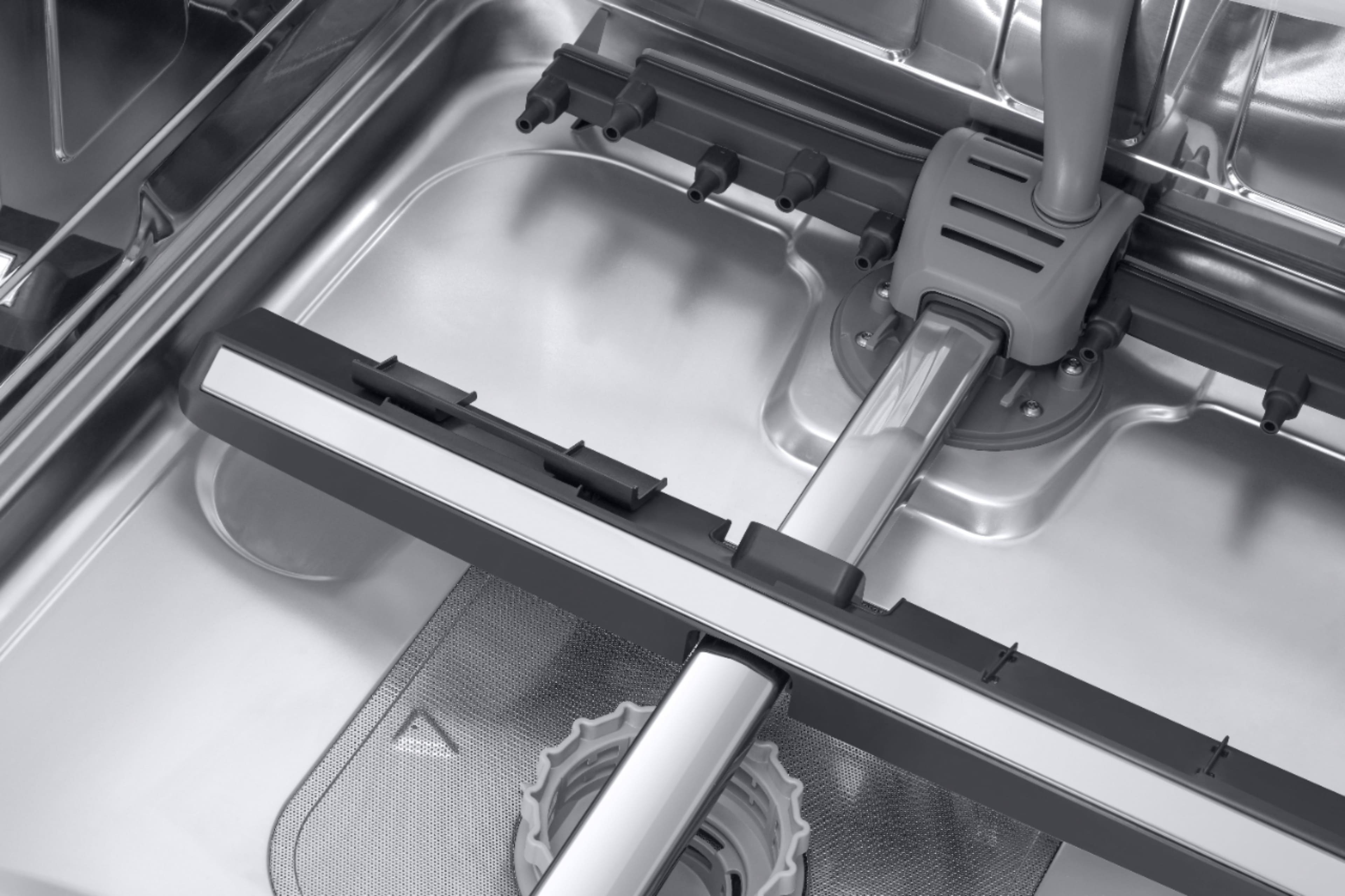 Alt View 21. Samsung - AutoRelease Dry Smart Built-In Stainless Steel Tub Dishwasher with 3rd Rack, Linear Wash, 39dBA - Black stainless steel.