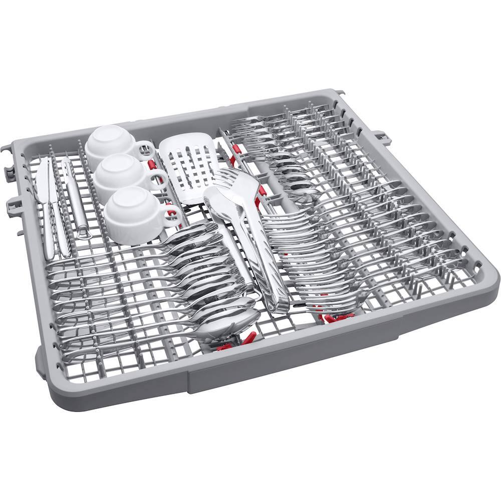 Alt View 25. Samsung - AutoRelease Dry Smart Built-In Stainless Steel Tub Dishwasher with 3rd Rack, Linear Wash, 39dBA - Black stainless steel.