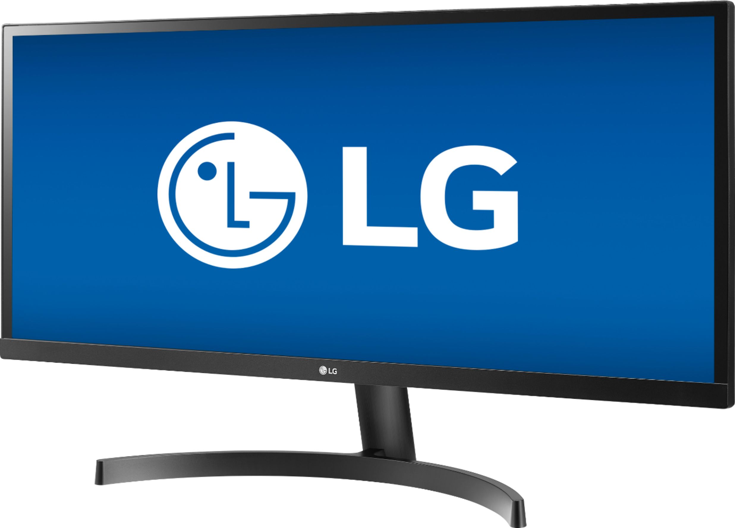 Left View: LG - 34WL500-B 34" IPS LED UltraWide FHD FreeSync Monitor with HDR (HDMI) - Black