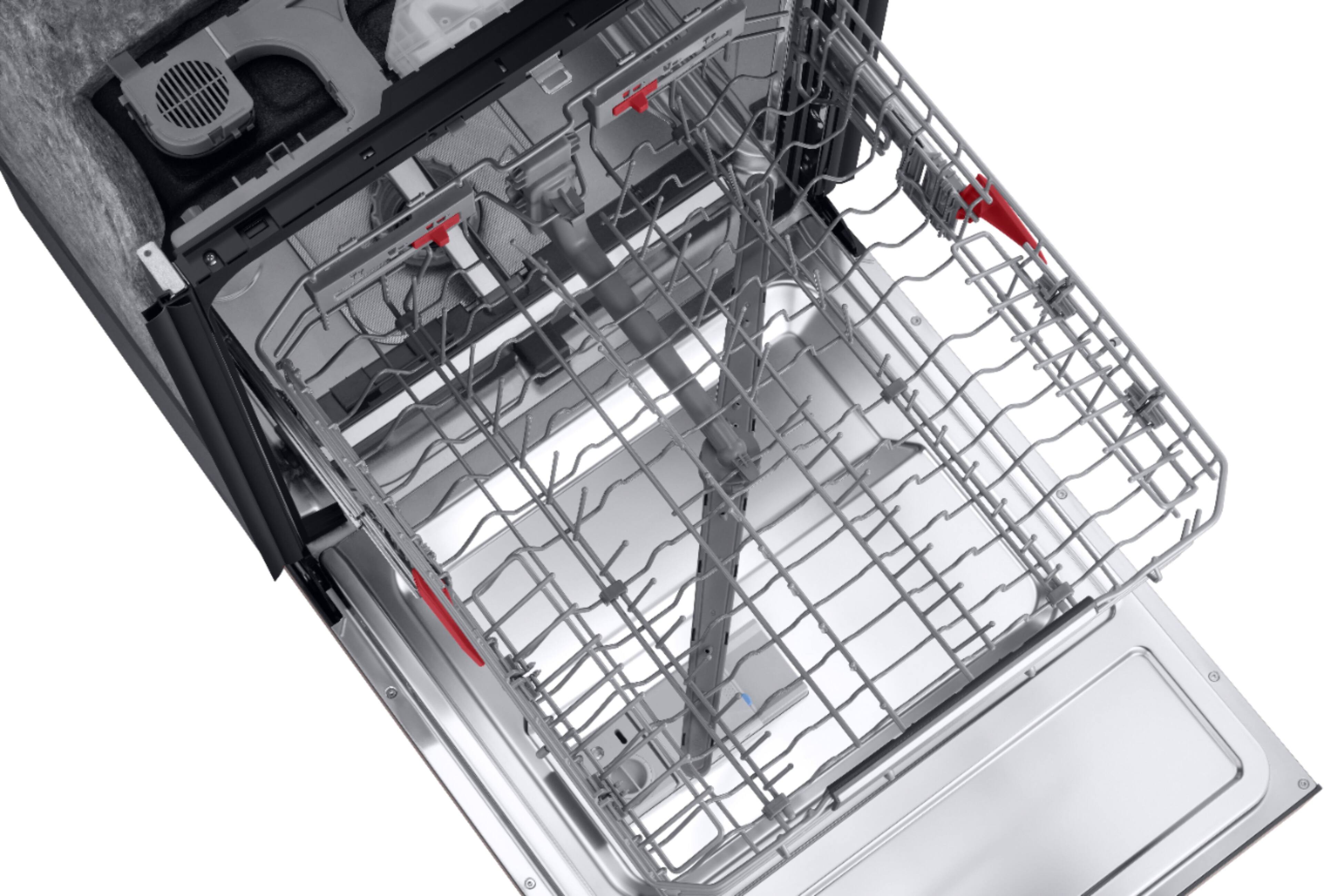 Alt View 16. Samsung - Linear Wash 24" Top Control Built-In Dishwasher with AutoRelease Dry, 39 dBA - Fingerprint Resistant Tuscan Stainless Steel.