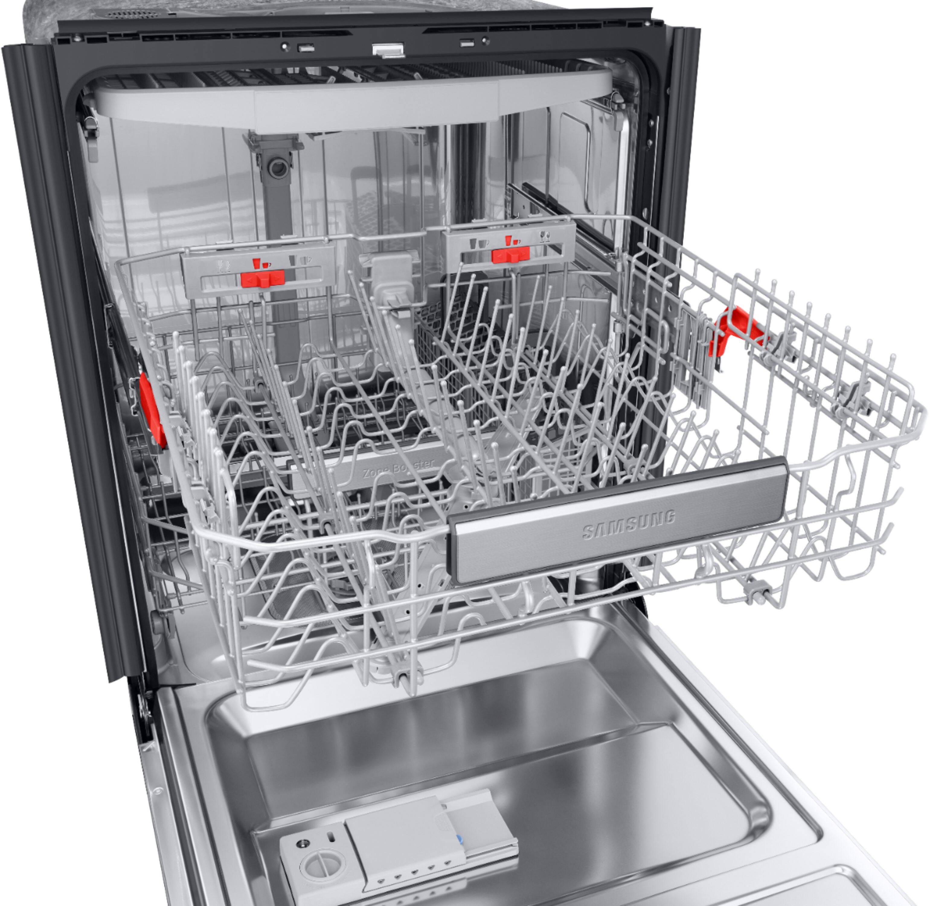 Alt View 25. Samsung - Linear Wash 24" Top Control Built-In Dishwasher with AutoRelease Dry, 39 dBA - Fingerprint Resistant Tuscan Stainless Steel.