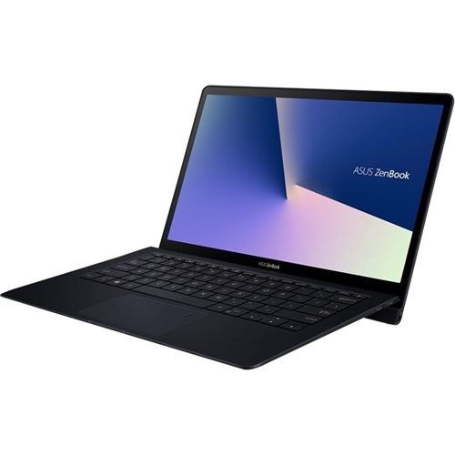 Left View: ASUS - ZenBook S UX391FA 13.3" 4K Ultra HD Touch-Screen Laptop - Intel Core i7 - 16GB Memory - 512GB SSD - Deep Dive Blue