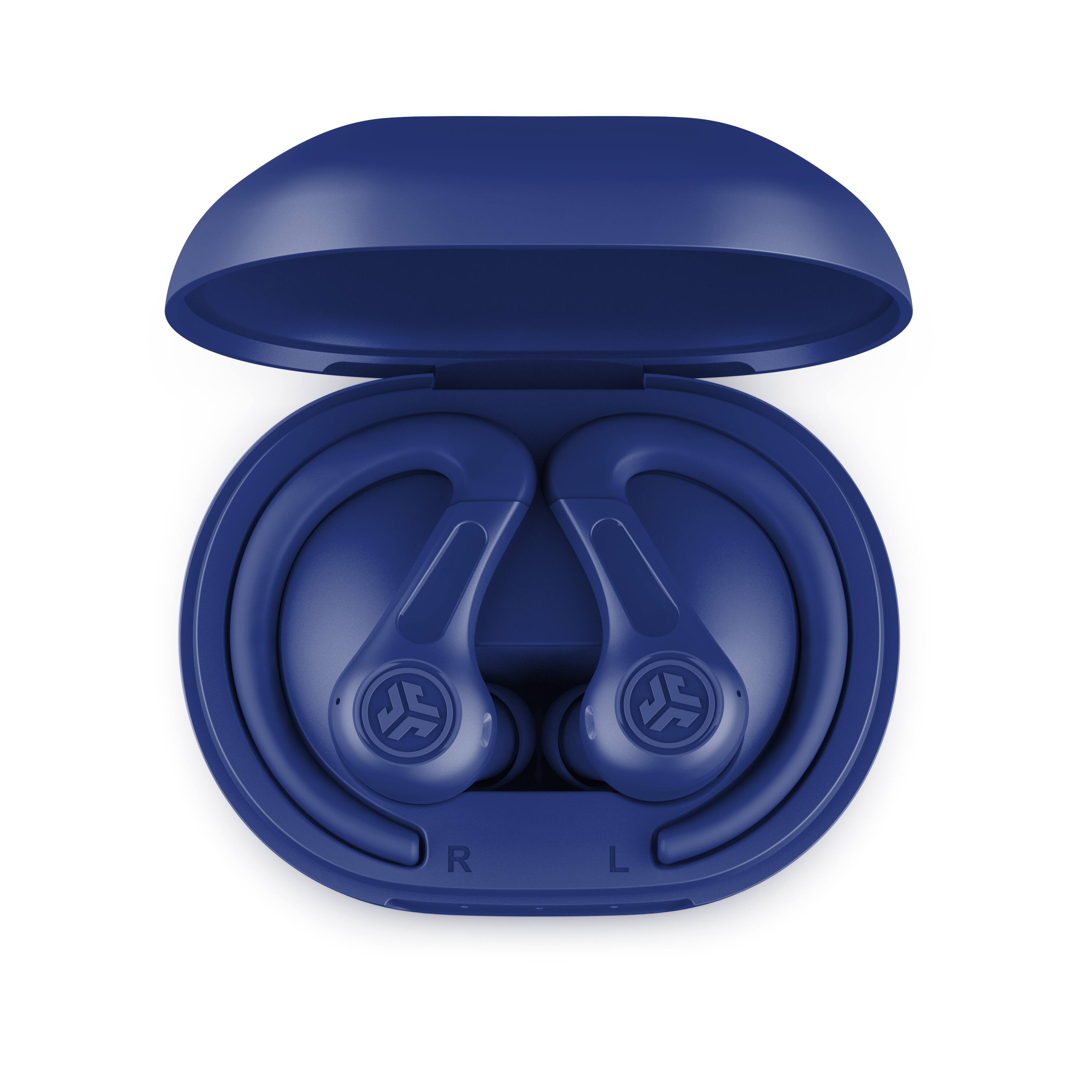 Left. JLab - JBuds Sport ANC 4 True Wireless Earbuds - Cobalt.