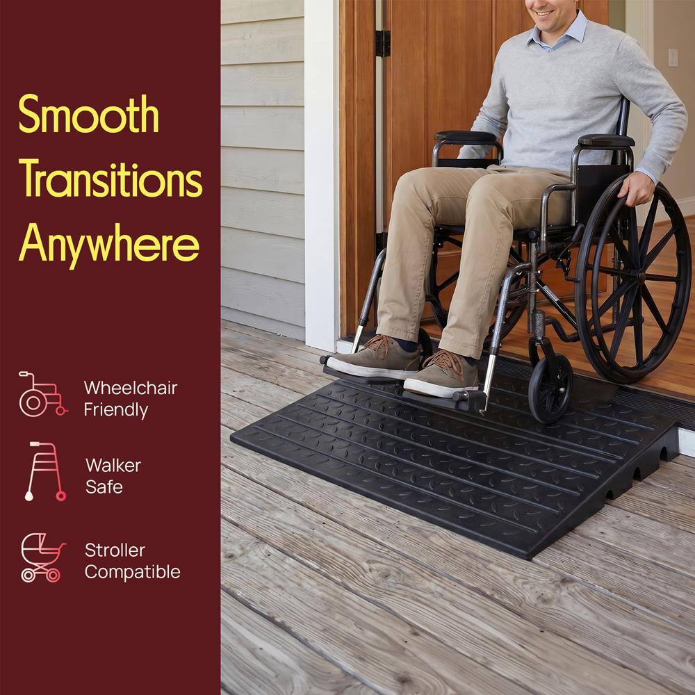 Smooth Transitions Anywhere  
Wheelchair Friendly  
Walker Safe  
Stroller Compatible