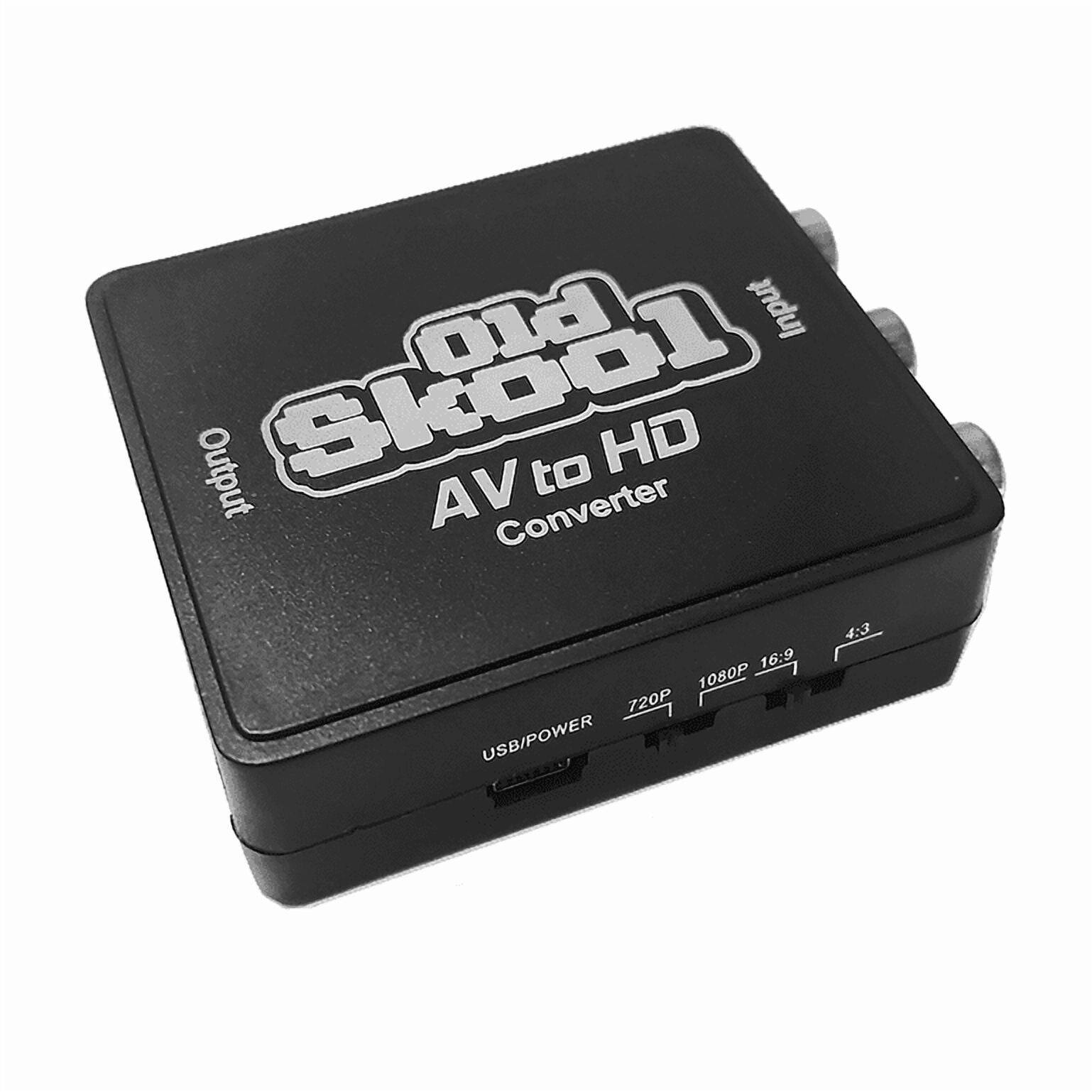Old Skool AV to HD Converter to HD 4:3 16:9 1080P 720P USB/POWER