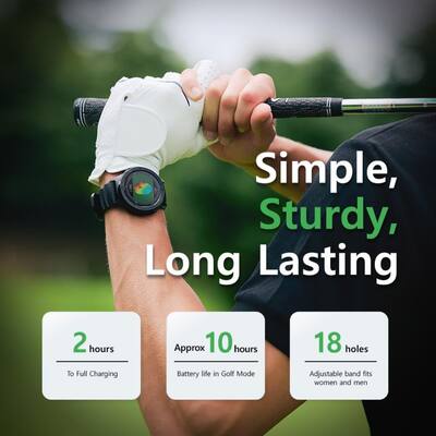 VoiceCaddie A3 Hybrid Golf GPS Watch With Slope Black (2024) A3 VoiceCaddie A3 Hybrid Golf GPS Watch With Slope Black (2024) A3