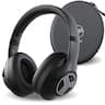 TREBLAB - Z2-B ANC Workout Headphones, Signature HD Sound, Deep Bass, 58H Battery, Foldable Over Ear Bluetooth - Black with white logo