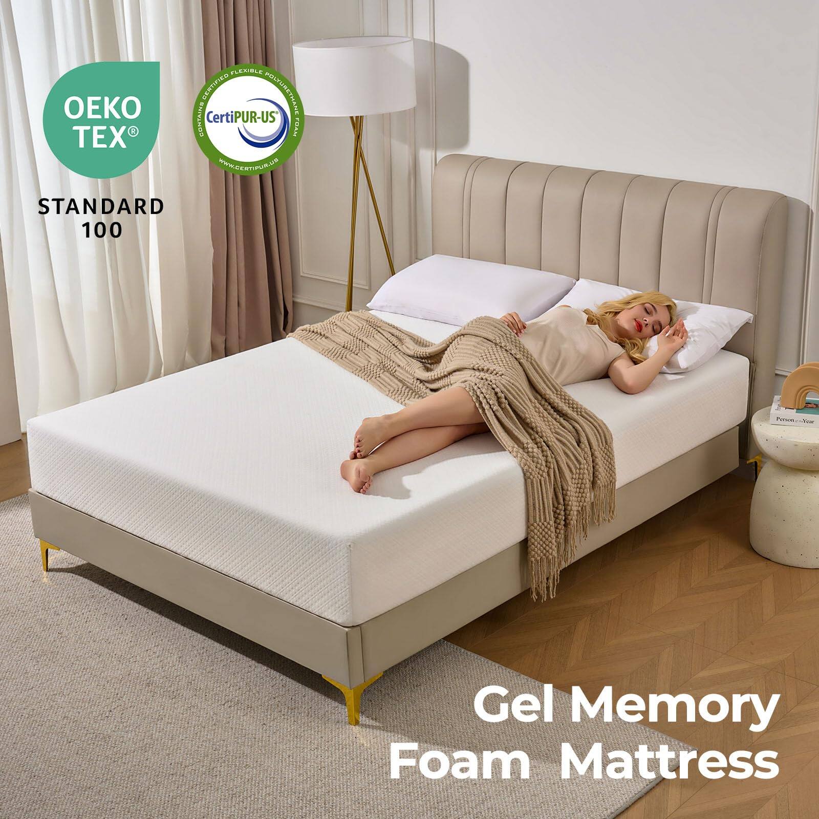 OEKO TEX  
STANDARD 100  

Certified Flexible Polyurethane Foam  
CertiPUR-US  

Gel Memory Foam Mattress