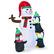 Alt View 1. Costway - 6ft Christmas Inflatable Snowman with Penguins Quick Blow up Snowman - Multicolor.