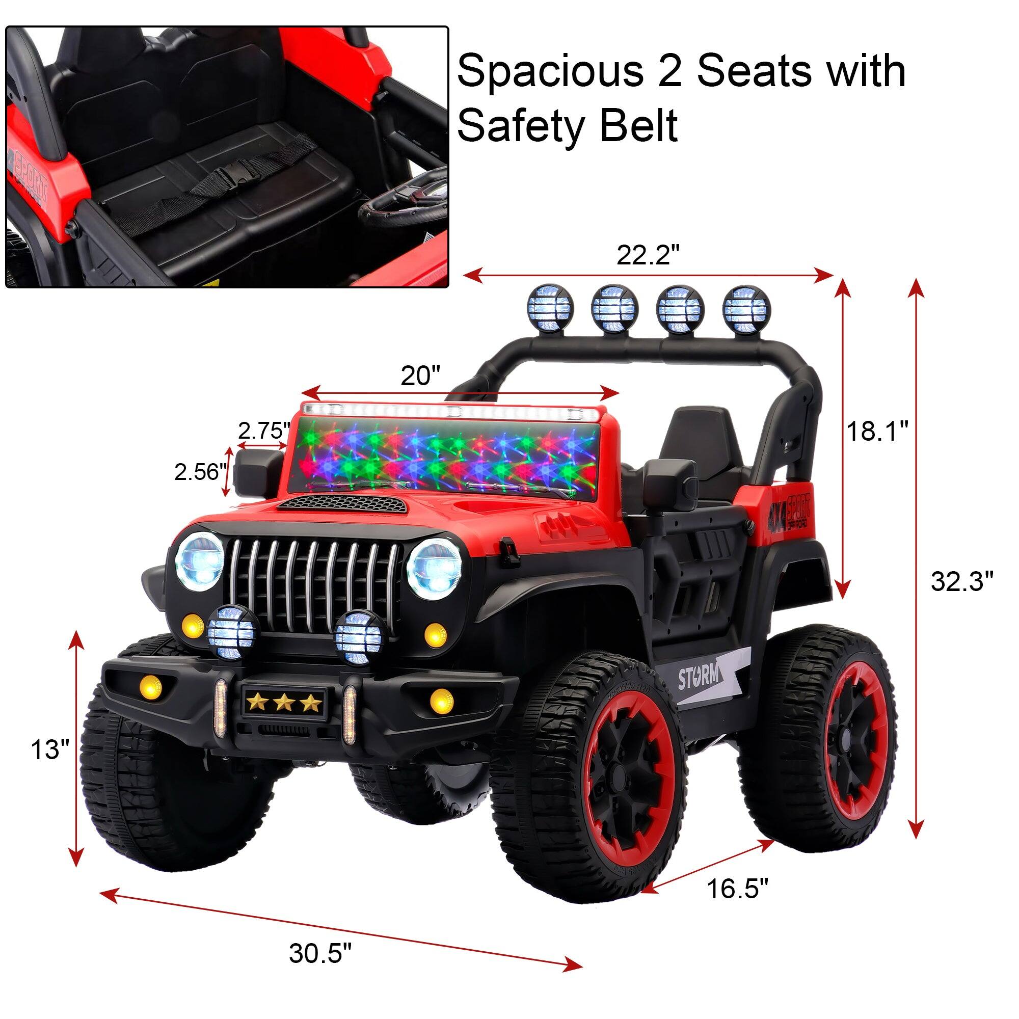 Spacious 2 Seats with Safety Belt

22.2"  
20"  
2.75"  
2.56"  
18.1"  
32.3"  
13"  
30.5"  
16.5"