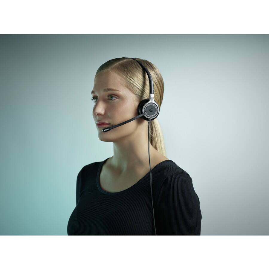 Alt View 3. EPOS - EPOS IMPACT SC 660 TC Headset - Stereo - Easy Disconnect - Wired - On-ear - Binaural - Ear-cup - Noise Cancelling - Black.