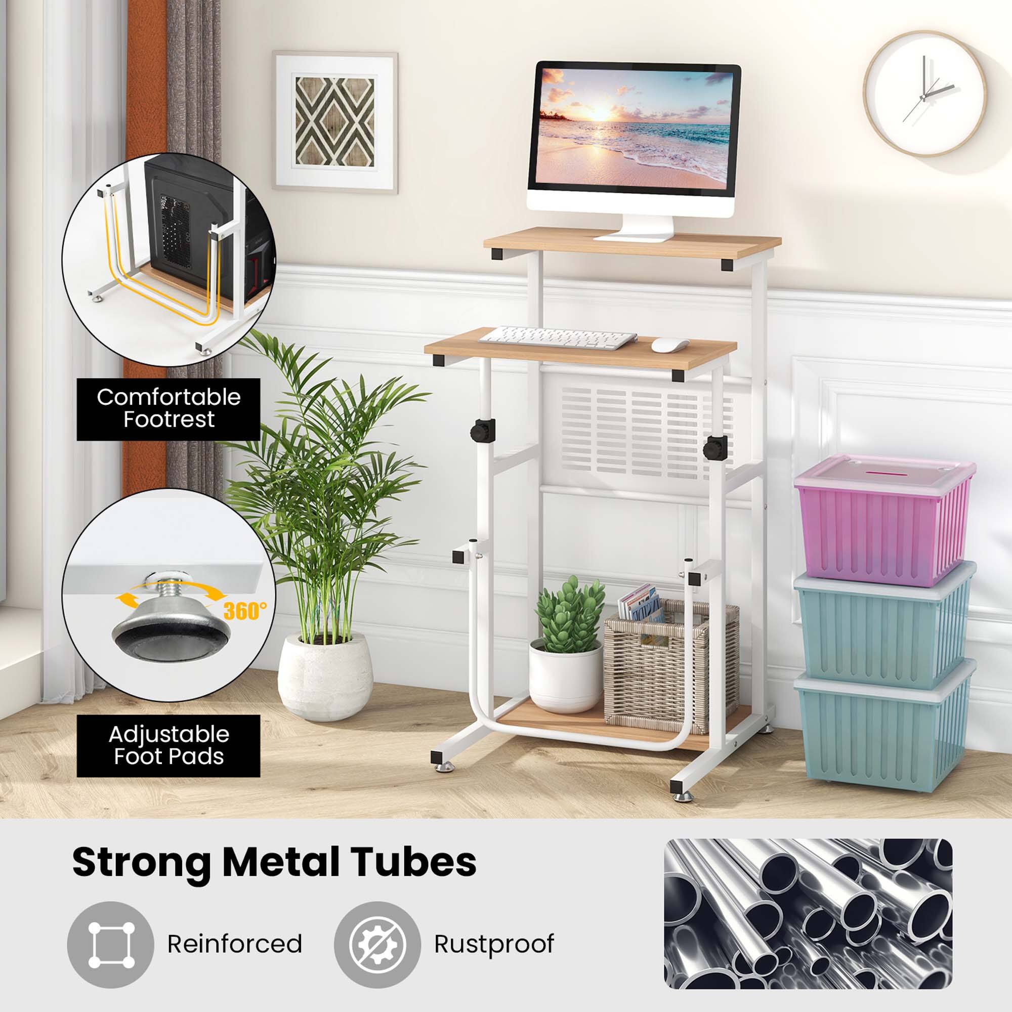 Comfortable Footrest

360° Adjustable Foot Pads

Strong Metal Tubes

Reinforced

Rustproof