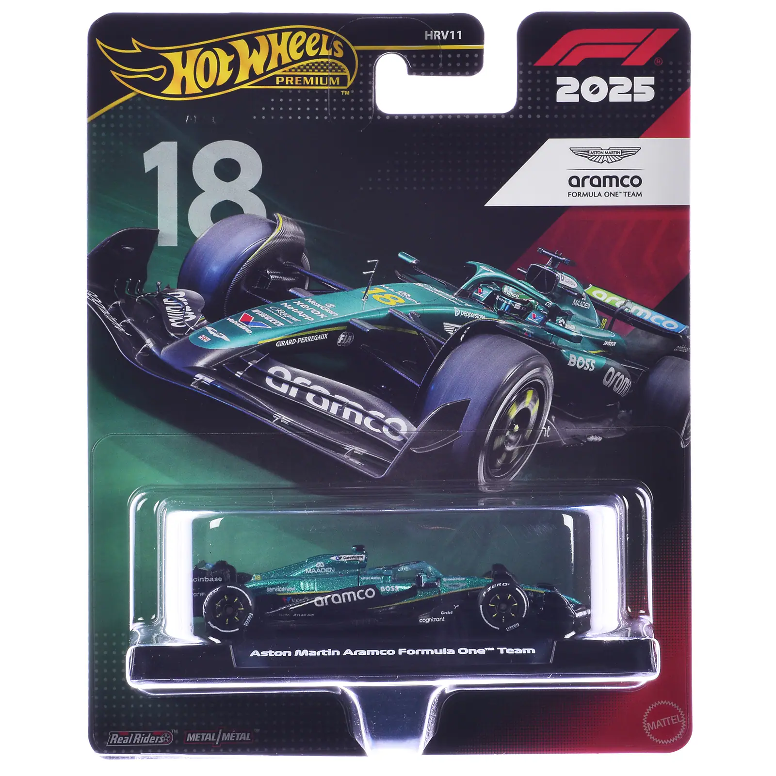 HRV11 HOT Wheels PREMIUM 18 SONICO NetApp NexGen 18 D'pepentions KIWEEZS GRARD-PERREGAUX aramco  
2025 ACUTONIKARTIN aramco FORMULA ONE TEAM MOADEN are aramco BOSS orom  
cinbase  
MAADEN servicenow BOSS aramco - -  
Aston Martin Aramco Formula One Team  
Real Riders METAL|MTAL  
EMATTEL  
Carpor-ionto.com