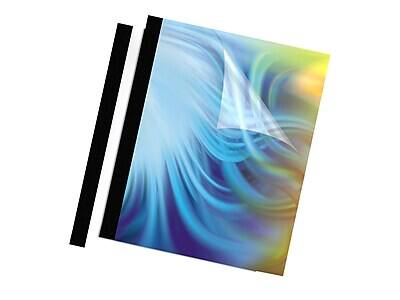 Alt View 4. Fellowes - Presentation Covers Presentation Covers, 8.5"W x 11"H/Clear, 10 pack - Black/Clear.