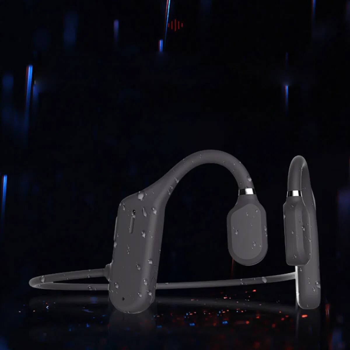 Alt View 6. BEARSOLIM - Sports headphones,Open Ear Induction Stereo Wireless Headphones,suitable for sports and fitness - BLACK.