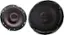 Front. Kenwood - 6-1/2" 2-Way Car Speaker - Black.