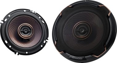 Kenwood - 6-1/2" 2-Way Car Speaker - Black - Front_Zoom