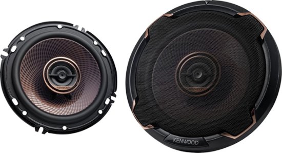 Front Zoom. Kenwood - 6-1/2" 2-Way Car Speaker - Black.