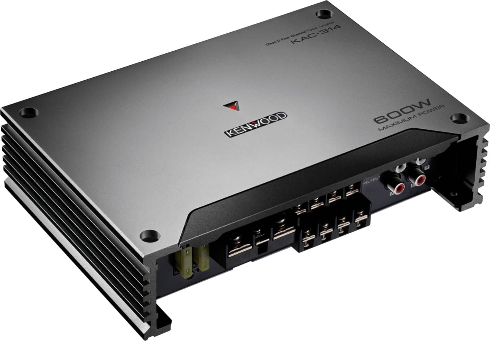 Angle. Kenwood - Class D Bridgeable Multichannel Amplifier with Variable Crossovers - Black.