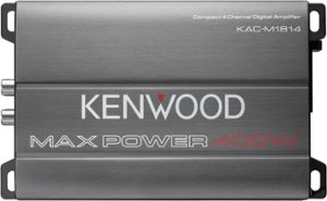 Kenwood - 400W Class D Bridgeable Multichannel Amplifier with Variable Crossovers - Gray - Front_Zoom