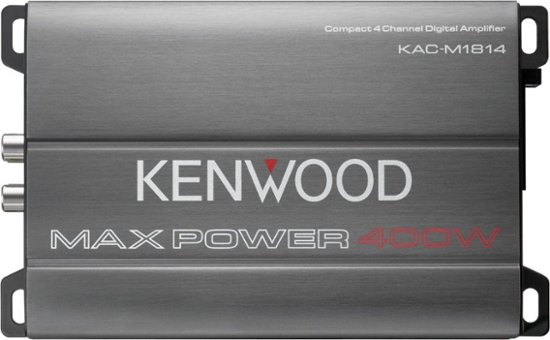 Front Zoom. Kenwood - 400W Class D Bridgeable Multichannel Amplifier with Variable Crossovers - Gray.