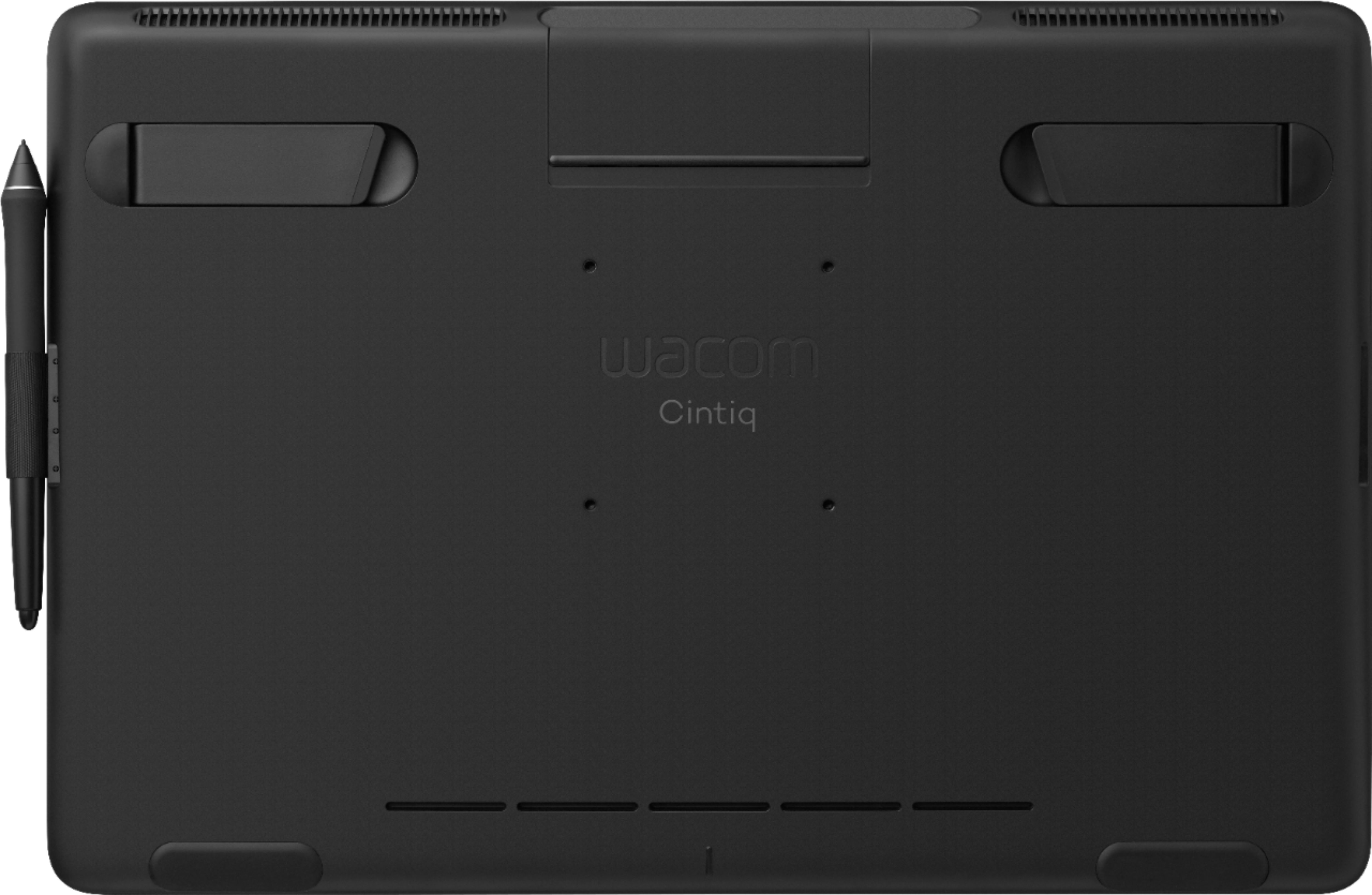 Back View: One by Wacom Student Drawing Tablet (small) – Works with Chromebook, Mac, PC - Black/Red