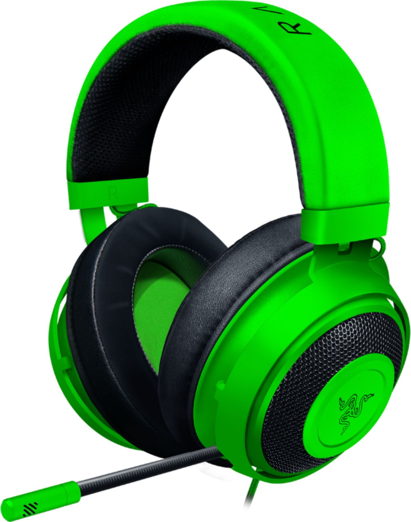Razer - Kraken Wired 7.1 Surround Sound Gaming Headset for PC, PS4, PS5, Switch, Xbox One, Series X|S - Green