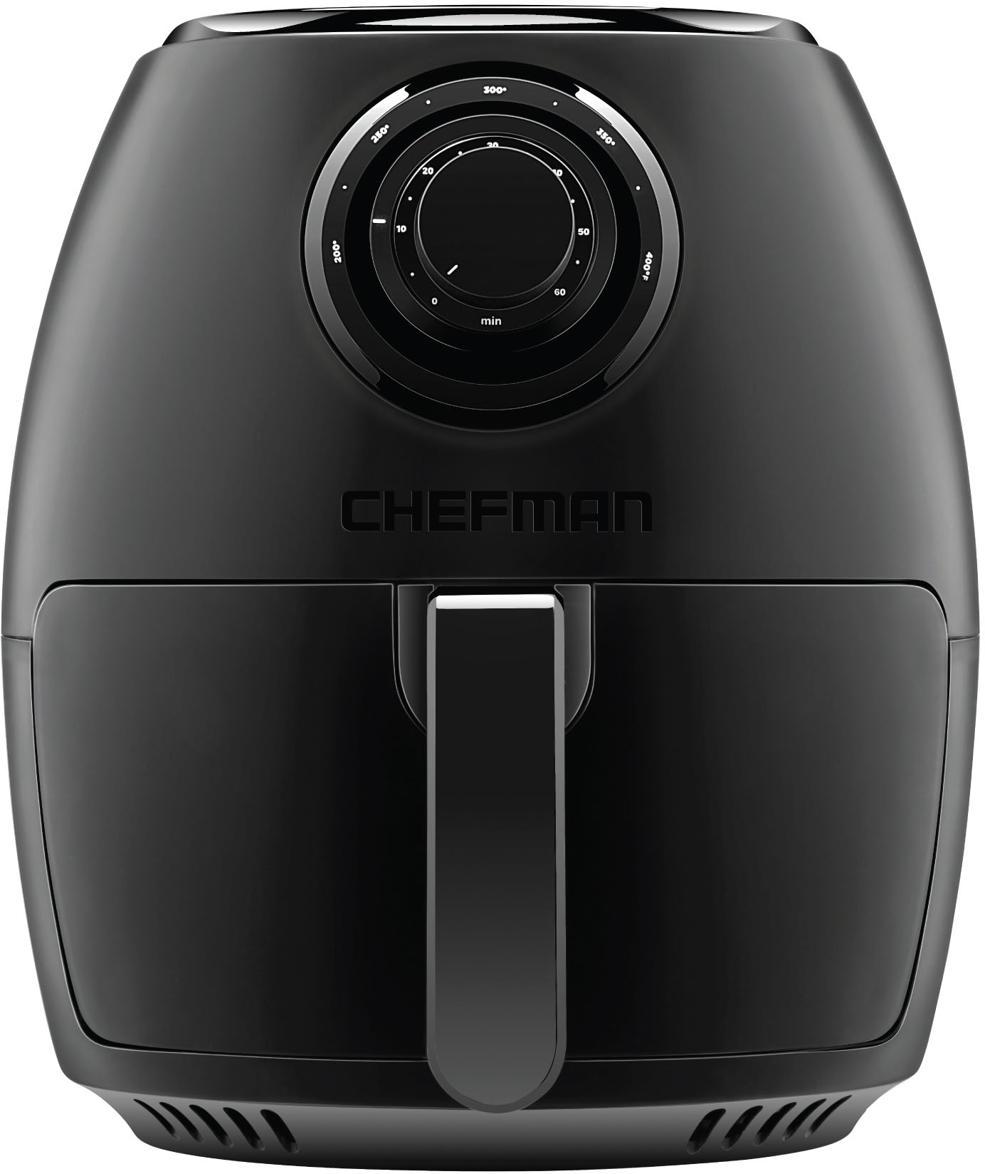 Zoom in on Angle Zoom. Chefman TurboFry 3.6 Qt. Analog Air Fryer, Dual Dial Control - Black.