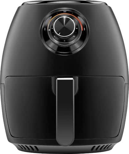 CHEFMAN - TurboFry 3.7qt/3.5L Analog Air Fryer - Black