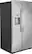 Angle. GE - 25.1 Cu. Ft. Side-By-Side Refrigerator with External Ice & Water Dispenser - Stainless Steel.