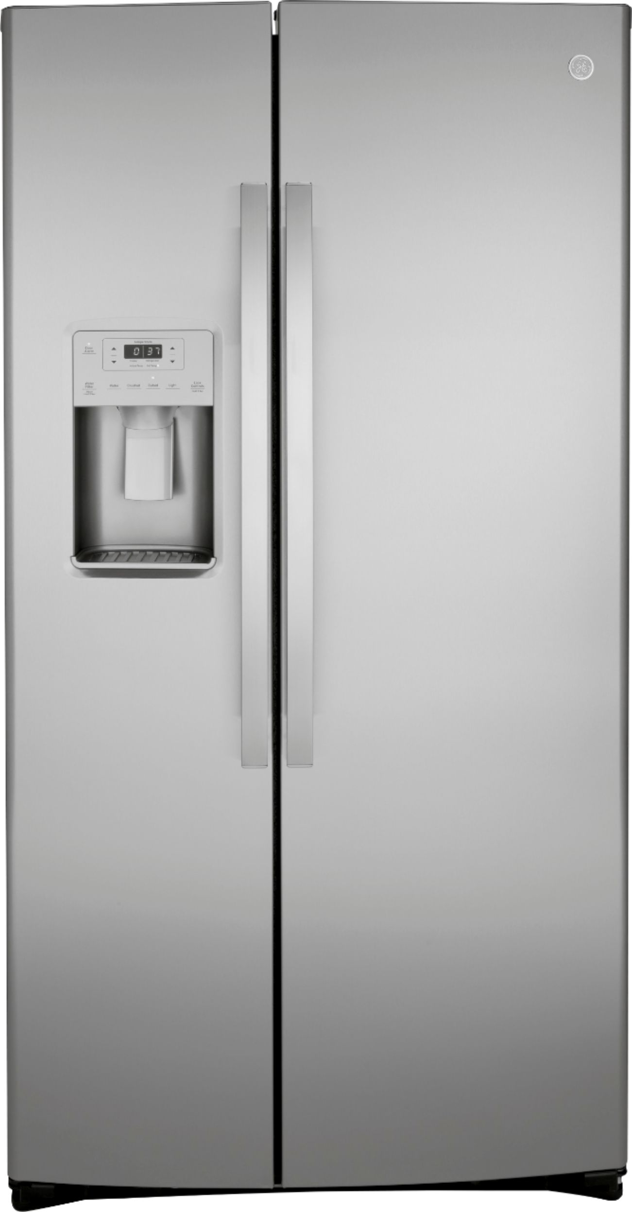 GE 25.1 Cu. Ft. Side-By-Side Refrigerator with External Ice & Water  Dispenser Stainless Steel GSS25IYNFS - Best Buy