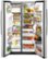 Alt View Zoom 1. GE - 25.1 Cu. Ft. Side-By-Side Refrigerator with External Ice & Water Dispenser - Stainless Steel.