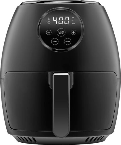 CHEFMAN - TurboFry 3.7qt Digital Air Fryer, Touch Screen Control, Dishwasher-Safe Basket - Black