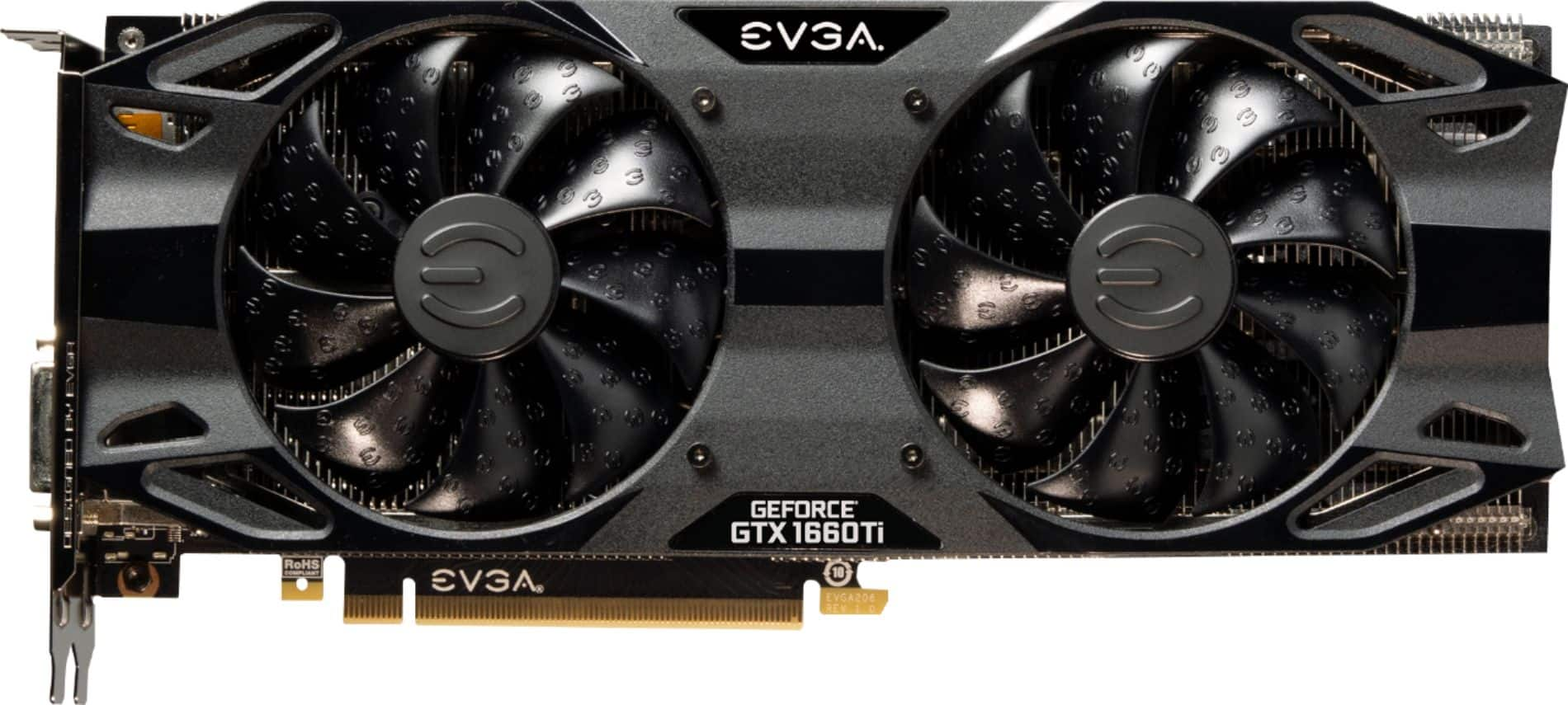 EVGA - GeForce GTX 1660 Ti XC Ultra Gaming 6GB GDDR6 PCI Express 3.0 Graphics Card with Dual HDB Fans