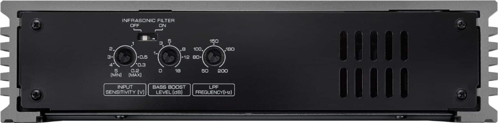 Alt View 11. Kenwood - Class D Digital Mono Amplifier with Variable Low-Pass Crossover - Black.