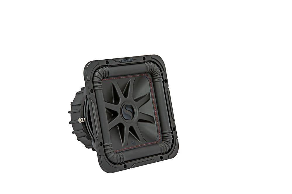 Angle. KICKER - L7R 10" Dual-Voice-Coil 4-Ohm Subwoofer - Black.