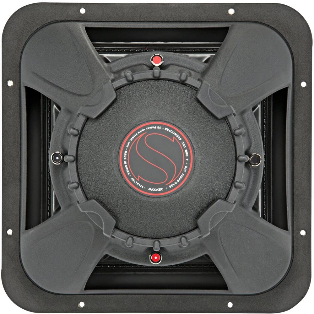 Front. KICKER - L7R 12" Dual-Voice-Coil 8-Ohm Subwoofer - Black.