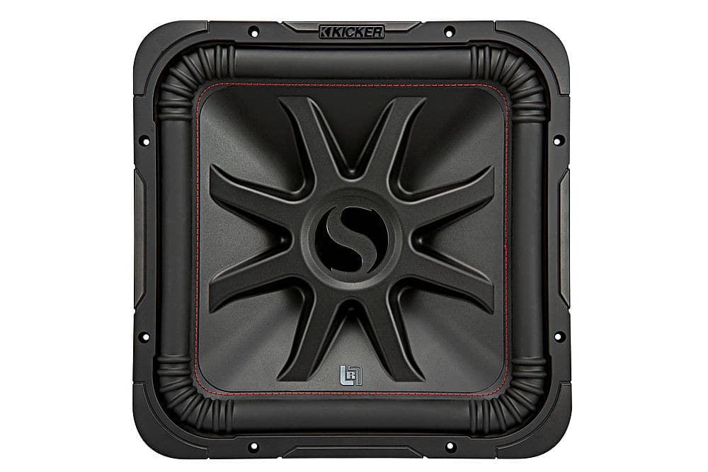 KICKER - L7R 15" Dual-Voice-Coil 4-Ohm Subwoofer - Black - Front_Zoom