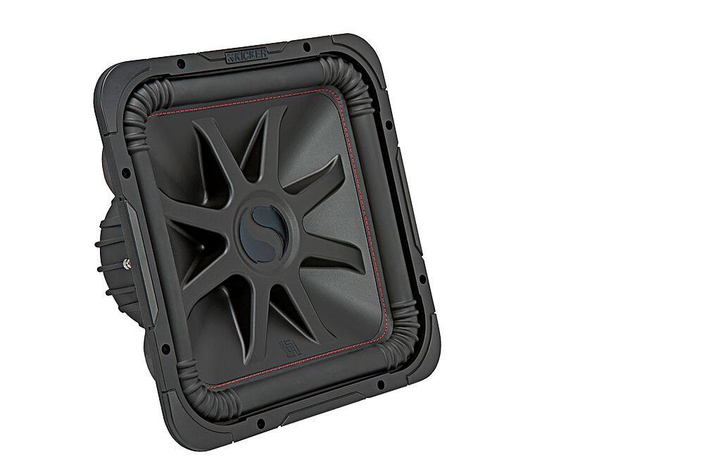 Angle View: KICKER - L7R 15" Dual-Voice-Coil 4-Ohm Subwoofer - Black