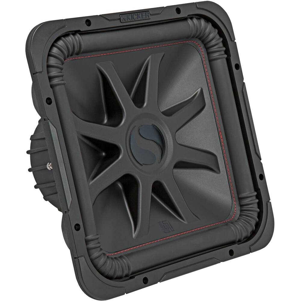 Angle. KICKER - L7R 15" Dual-Voice-Coil 4-Ohm Subwoofer - Black.