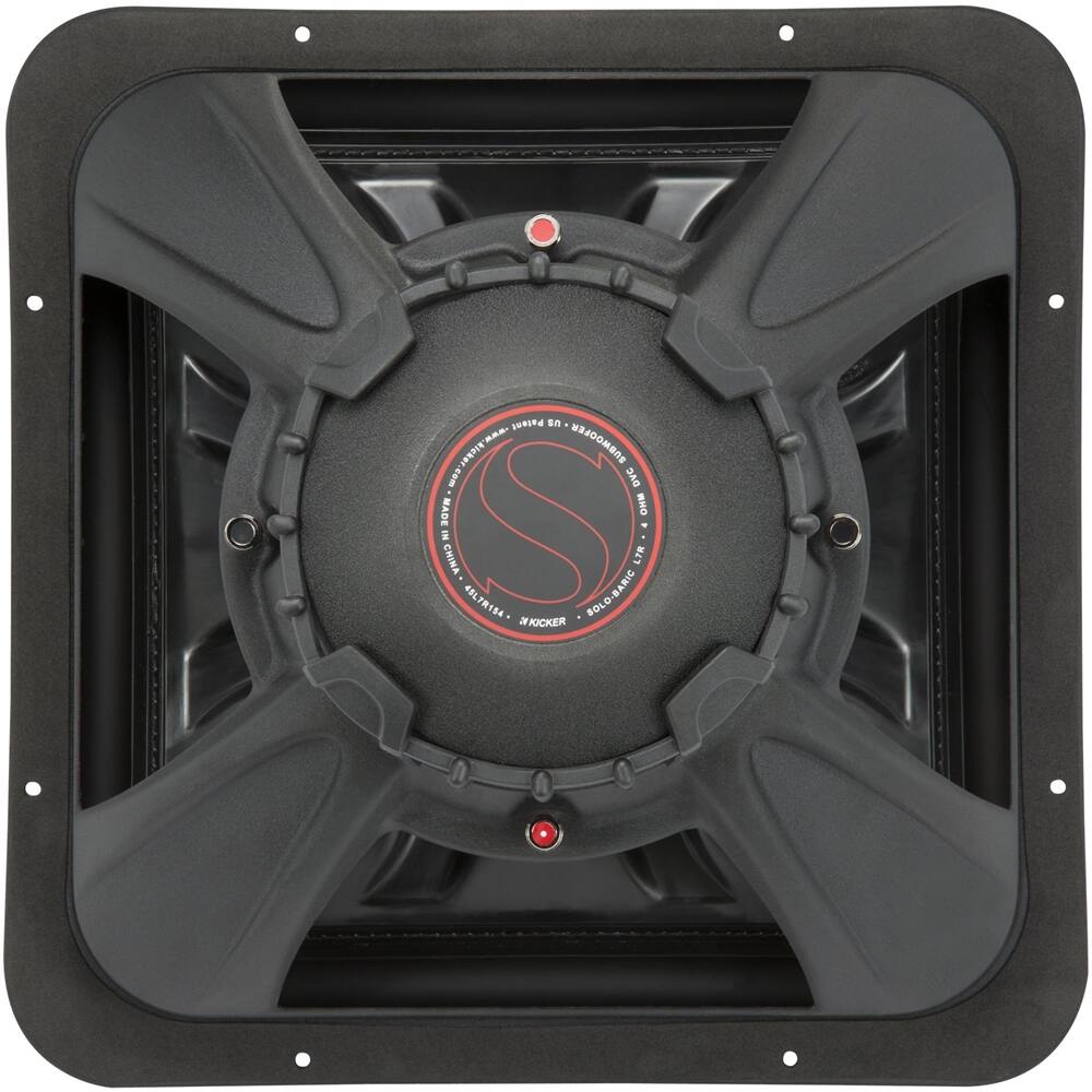 Back. KICKER - L7R 15" Dual-Voice-Coil 4-Ohm Subwoofer - Black.