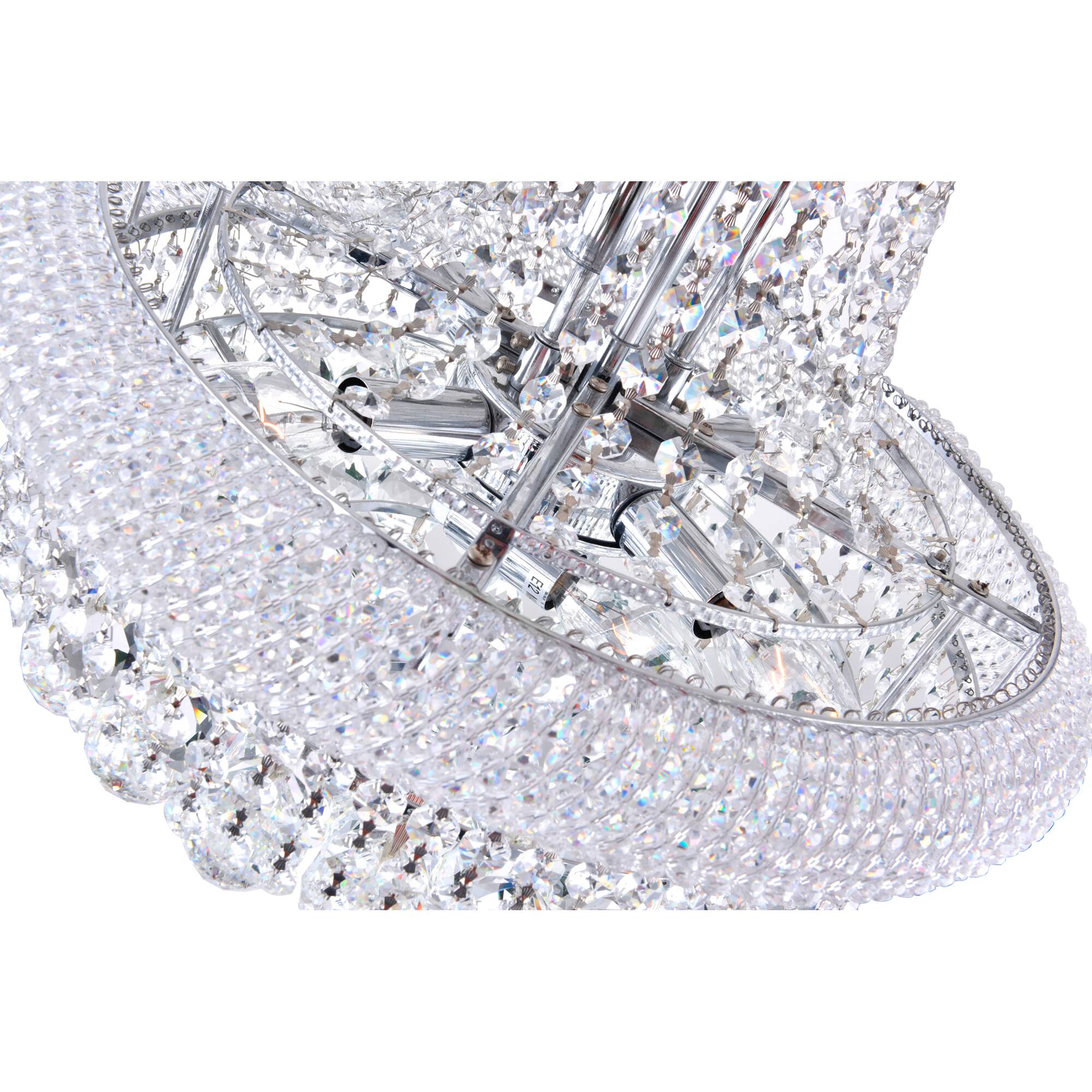 Alt View 1. CWI Lighting - Empire 8 Light Down Chandelier With Chrome Finish - Chrome.