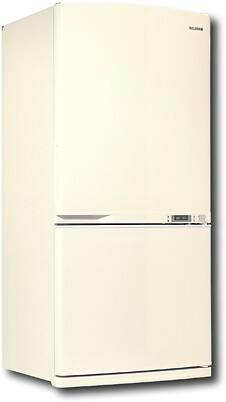 bisque refrigerator bottom freezer