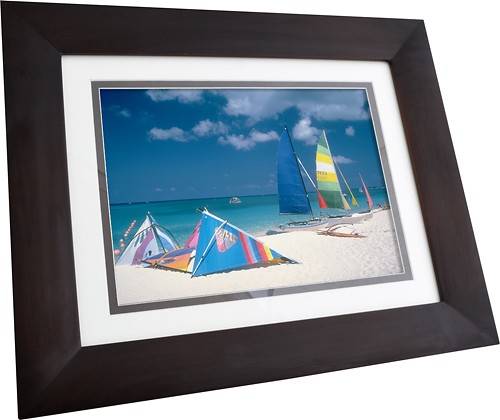  HP - 10&quot; Widescreen LCD Digital Photo Frame - Espresso Brown