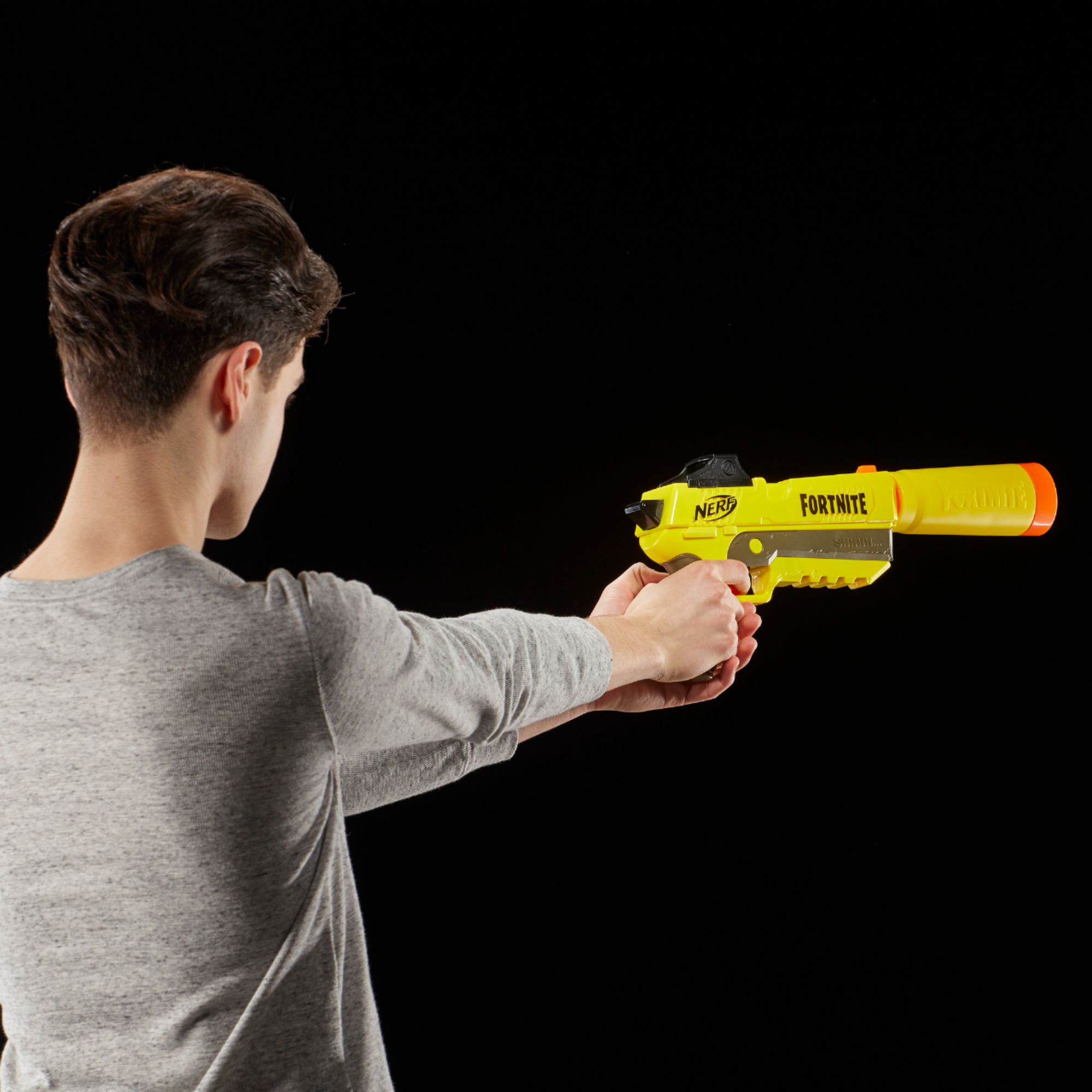 FORTNITE NERF GUN PISTOL with SILENCER Shhhhhh Sp-l Elite Dart Blaster  COLLECTIB