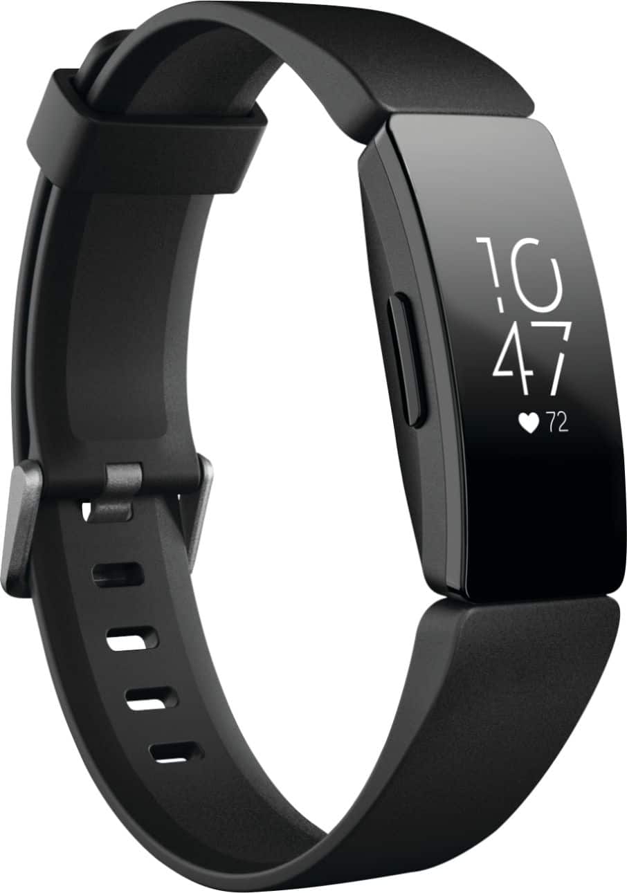 Angle. Fitbit - Inspire HR Activity Tracker + Heart Rate - Black.