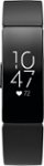 Front Zoom. Fitbit - Inspire HR Activity Tracker + Heart Rate - Black.